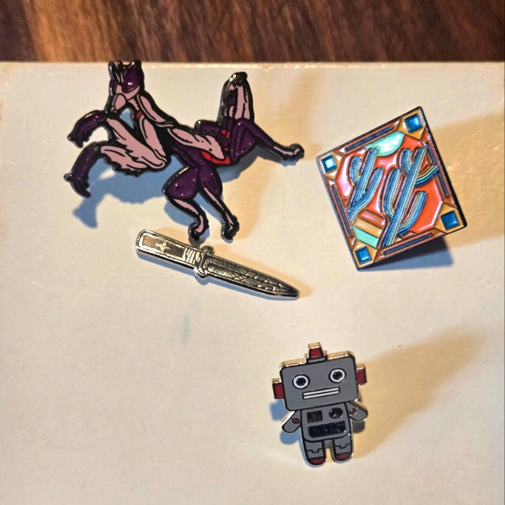 Set of 4 Enamel Pins